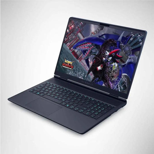 Alienware 16X Aurora 16 inç 2.5K gaming dizüstü bilgisayar, şık ve güçlü tasarımıyla açık şekilde gösteriliyor.