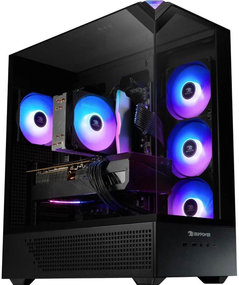iBUYPOWER Element Gaming PC Desktop - Intel Core i7 14700F, NVIDIA GeForce RTX 5060 8GB, 16GB DDR5 RGB RAM, 1TB NVMe SSD
