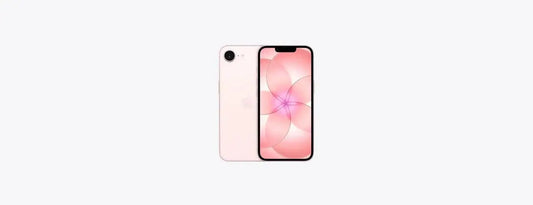 Apple iPhone 17e akıllı telefon, siyah renkli ve ekran görüntüsüyle ön planda, bazaar of USA markasıyla görünüyor.