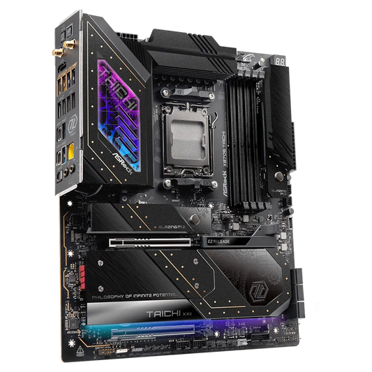 ASROCK X870E Taichi 8200MHz DDR5 Soket AM5 M.2 USB 3.2 HDMI E-ATX Anakart.