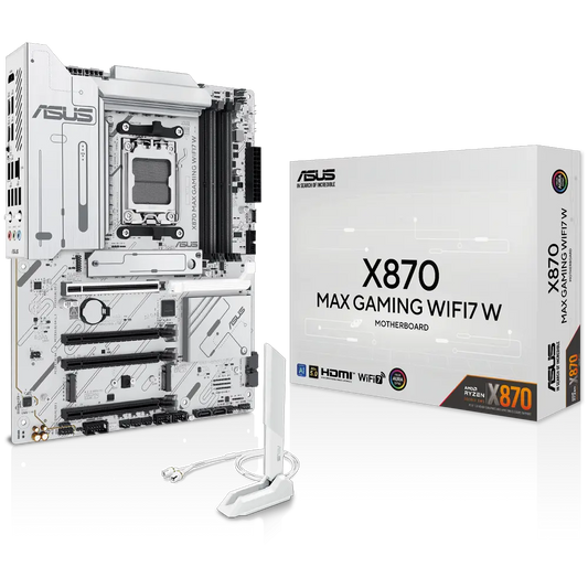 ASUS X870 MAX GAMING WIFI7 W 8000MHz DDR5 Soket AM5 M.2 HDMI DP ATX Anakart.
