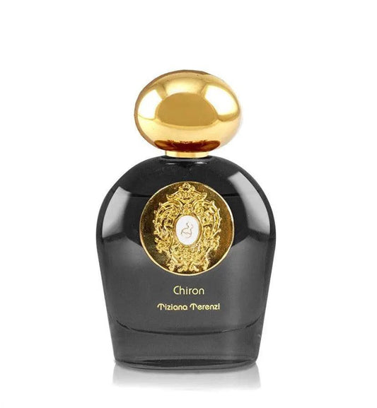 Tiziana Terenzi Comet Chiron 100ml parfüm şişesi, şık tasarım ve şeffaf cam, zarif ve modern görünüm.