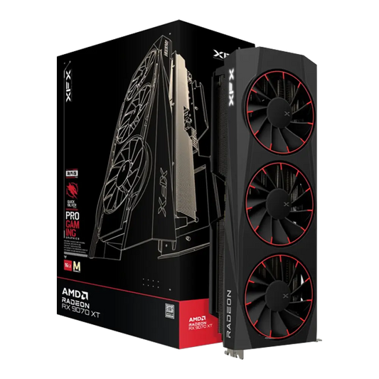 XFX QuickSilver Radeon RX 9070 XT Magnetic Air Edition ekran kartı, 16GB GDDR6, 256 bit bellek, yüksek performanslı grafik kartı