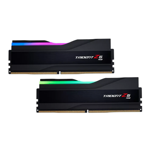 G.SKILL 32GB (2x16GB) Trident Z5 RGB DDR5 RAM, 6400MHz, CL30, XMP Dual Kit, renkli RGB aydınlatmalı bilgisayar belleği