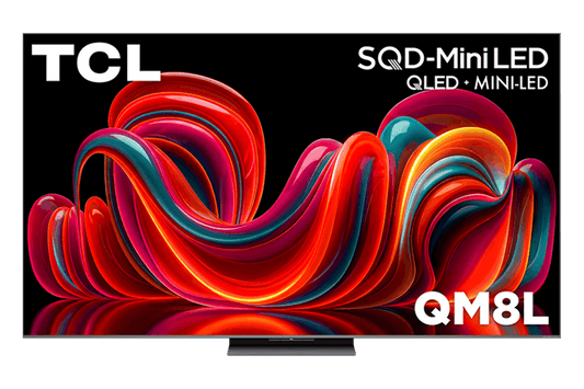 TCL 85-Inch QM8L Series Mini LED 4K UHD HDR Smart TV With Google TV 85QM8L For Immersive Home Entertainment.