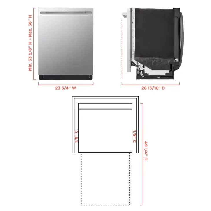 LG STUDIO Akıllı Üst Kontrollü Bulaşık Makinesi (1-Saat Yıkama & Kurutma | QuadWash® Pro | TrueSteam® | Dynamic Heat Dry™