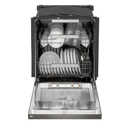 LG 60cm Akıllı FlushFit™ Üst Kontrollü Bulaşık Makinesi (1-Saat Yıkama & Kurutma | QuadWash® Pro | TrueSteam® | Dynamic Heat Dry™ w/AutoVent Dry™)
